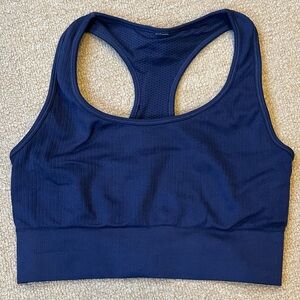 90 Degree by Yogalicious - M (READ DESCRIPTION!) - sports bra racerback blue